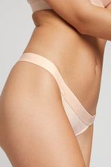 Silky Thong in Peach
