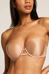Glacé Strapless Bra in Buff