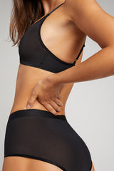 Sieve Non-Wire Bra in Black