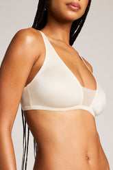 Glacé Plunge Bra in Cream