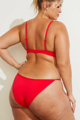 Swim String Bikini in Cherry