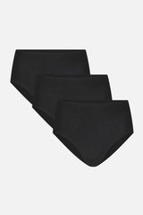 Cloud Cotton High Brief in Black (Pack)