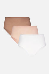 Cloud Cotton High Brief in Honey (Pack)