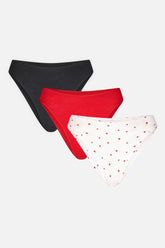 Cloud Cotton French Cut Brief in Black Cherry (Pack)