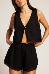 Island Play Top in Black