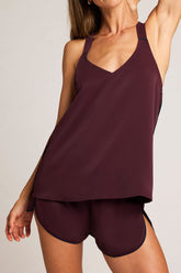 Supreme Tank in Garnet
