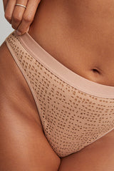 Eyelet Lace French Cut Brief in Buff