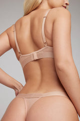 Sieve Thong in Buff