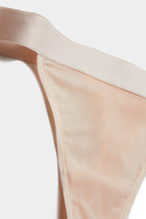 Silky Thong in Peach