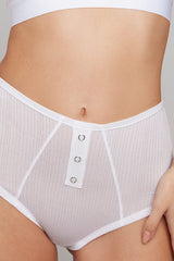 Whipped High Rise in White