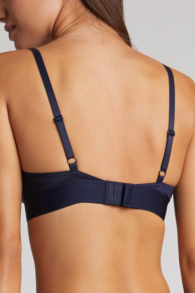 Glacé Triangle Bra in Navy