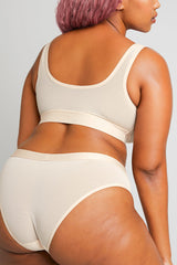Sieve Bra Top in Peach