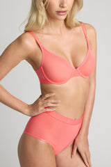 Sieve Demi Bra in Coral