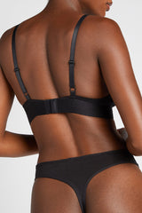 Sieve Triangle Bra in Black