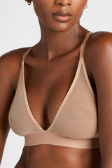 Sieve Triangle Bra in Buff