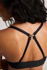 Base Front Close Bra in Black