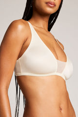 Glacé Plunge Bra in Cream