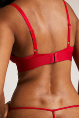 Glacé Triangle Bra in Cerise