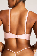Glacé Triangle Bra in Shell