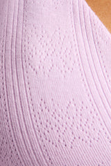 Pointelle Mini Bra in Lilac