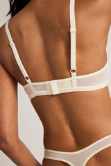 Sieve Cutout Bra in Cream