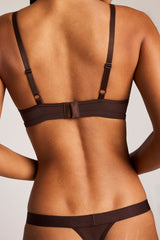 Sieve Cutout Bra in Espresso