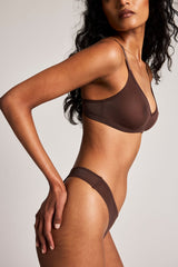 Sieve Non-Wire Bra in Espresso