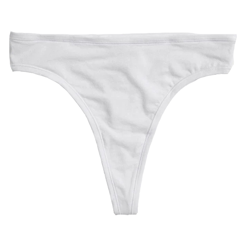 Cloud Cotton Thong in White (Pack)