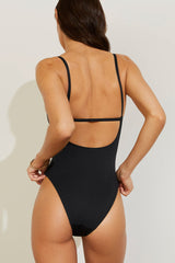 Swim Straight One-Piece in Black