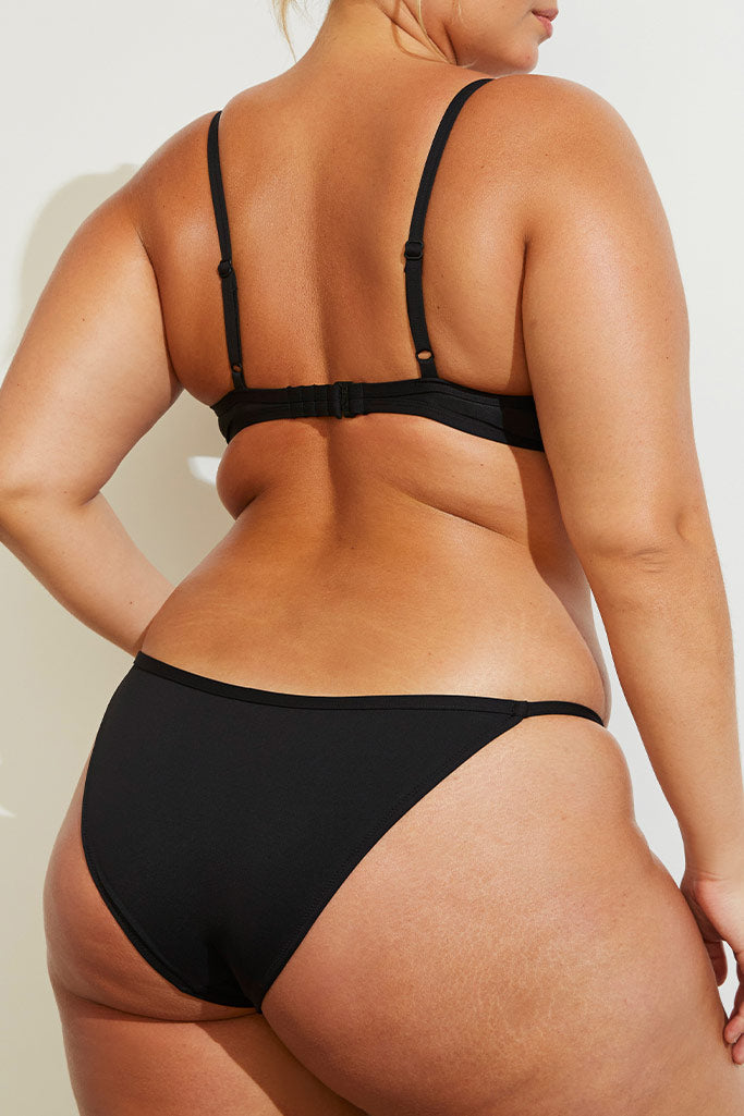 Swim String Bikini in Black