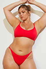 Swim String Bikini in Cherry