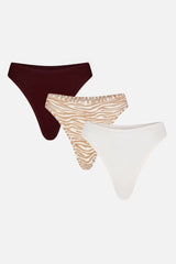 Cloud Cotton Thong in Safari (Pack)