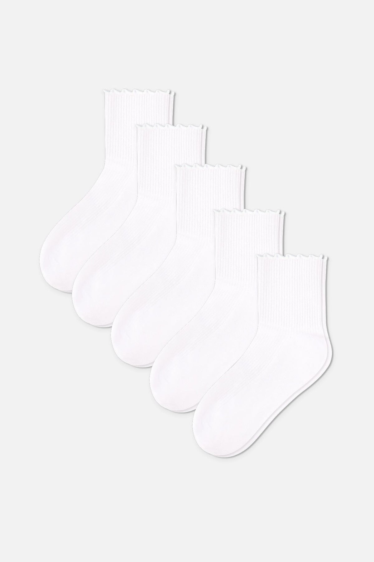 Flutter Sock in White (Pack)