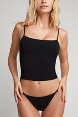 Cloud Cotton Bra Cami in Black