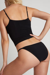 Cloud Cotton Bra Cami in Black