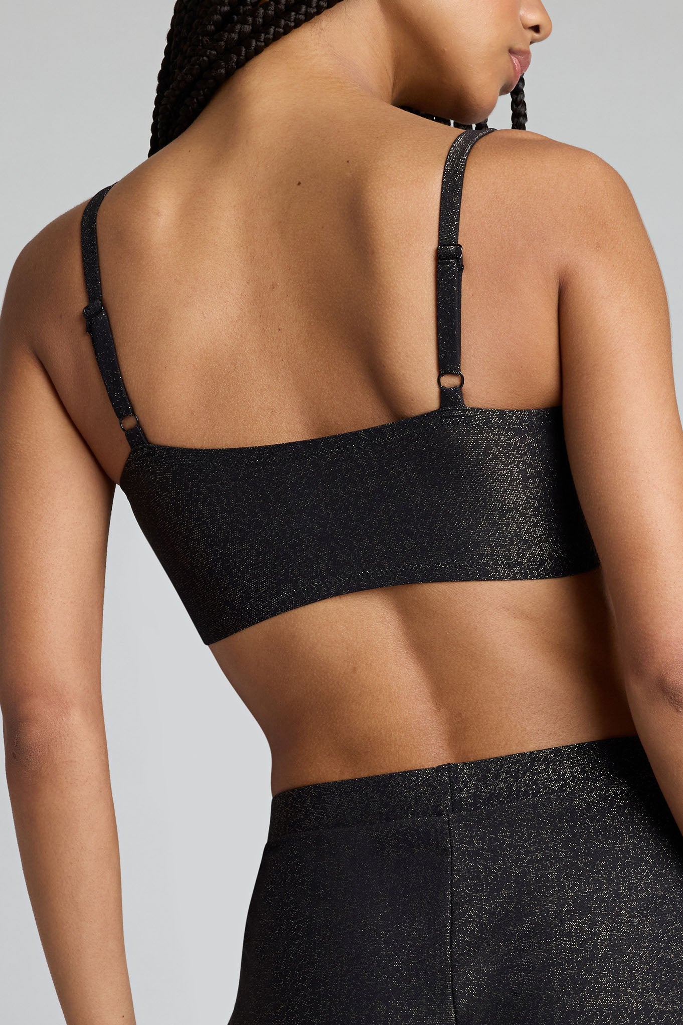 Disco Bandeau Top in Black