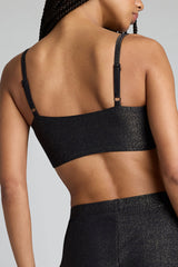 Disco Bandeau Top in Black
