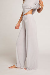 Fino Featherweight Cashmere Track Pant in Heather Grey