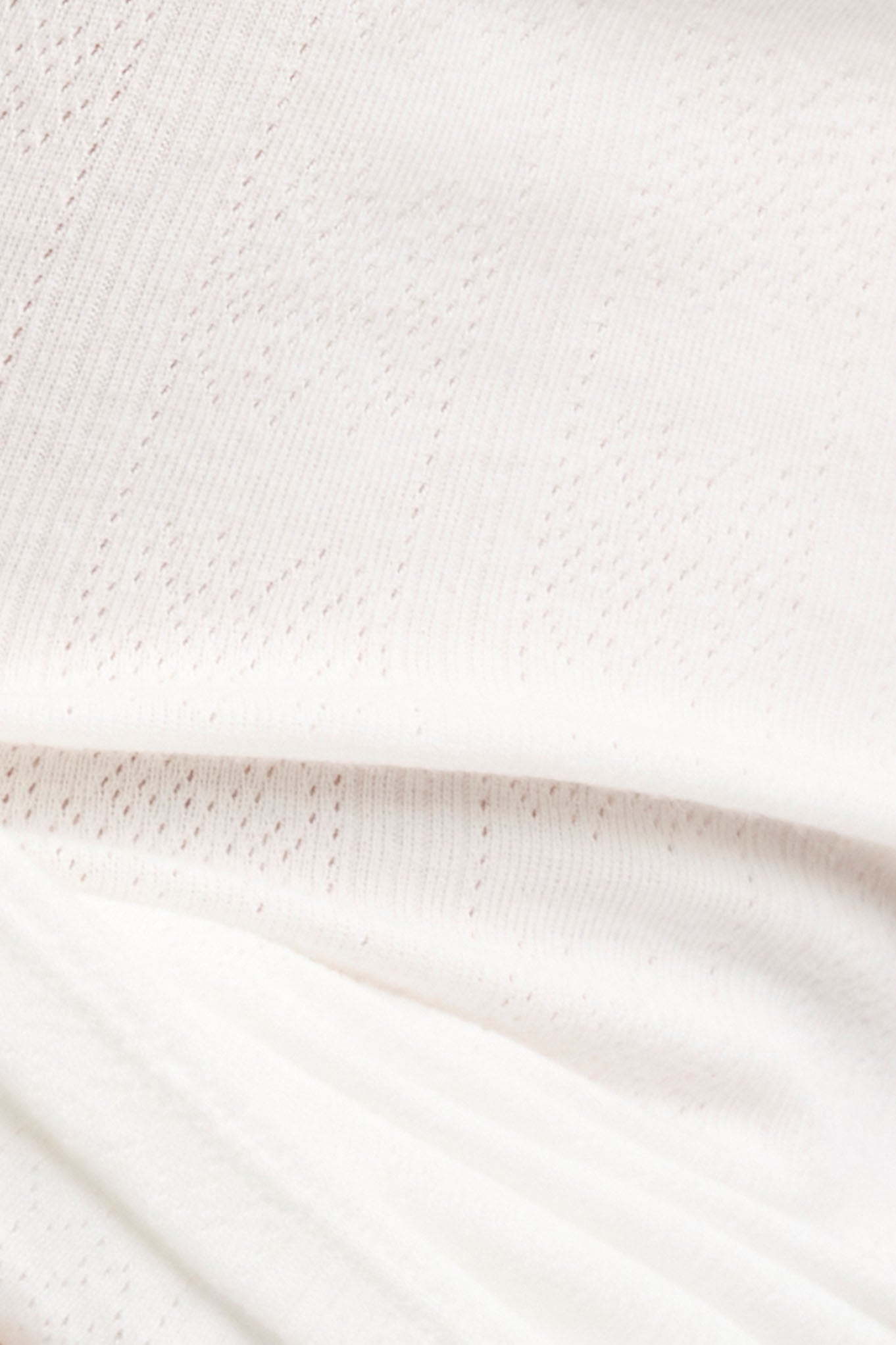 Pointelle Tank in White