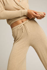 Fino Featherweight Cashmere Track Pant in Dune