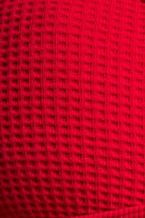 Waffle Knit Lounge Bralette in Cerise