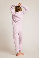 Waffle Knit Jogger in Lilac