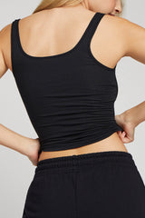Whipped Cropped A-Top in Black
