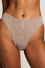 Whipped French Cut Brief in Mink