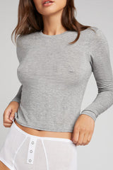 Whipped Baby Long Sleeve in Heather Grey