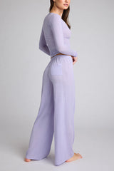 Whipped Track Pant in Violet