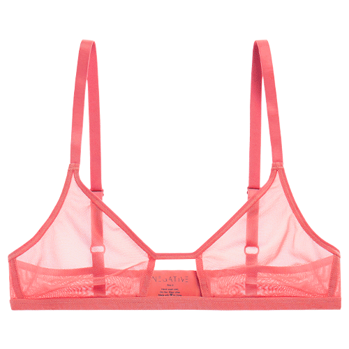 Sieve Cutout Bra in Coral