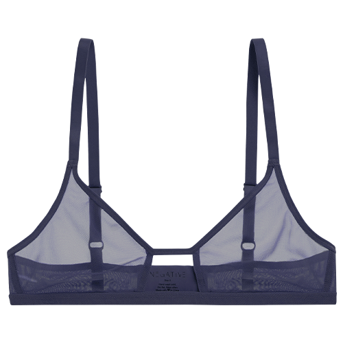 Sieve Cutout Bra in Navy