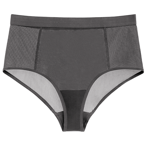 Sieve High-Waist Brief in Graphite