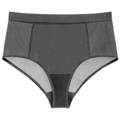 Sieve High-Waist Brief in Graphite